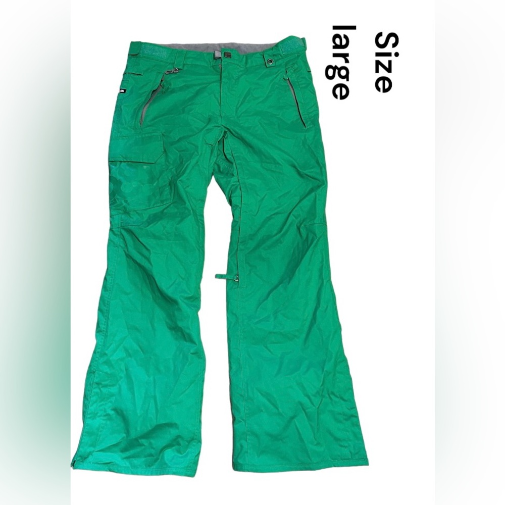 686 Manual Kelly Green Mens Large Lined Ski/Snowboard/Winter Pants